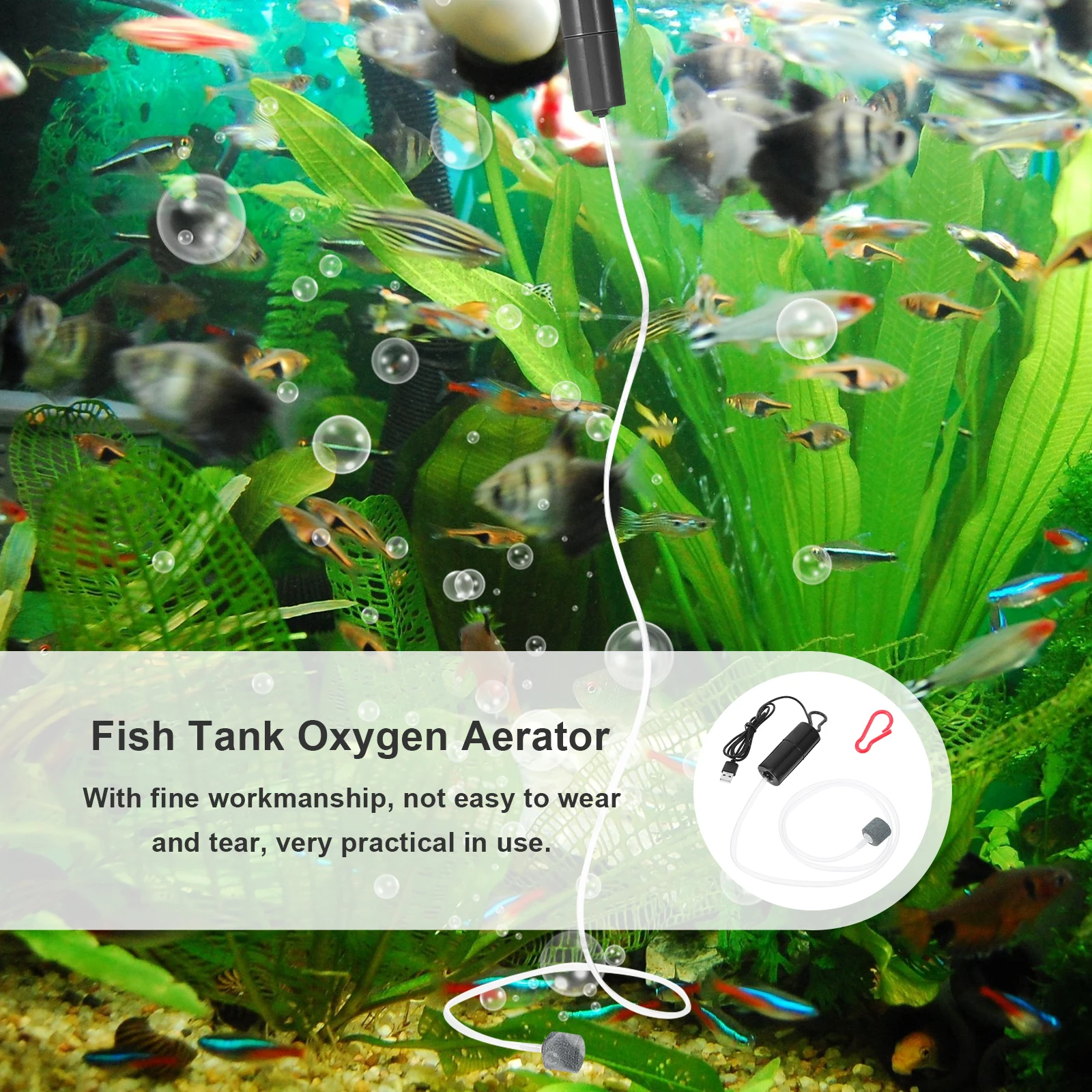 

Compact Lightweight Usb Air Pump For Home Fish Tanks Aerator Oxygenation Aquarium Equipment