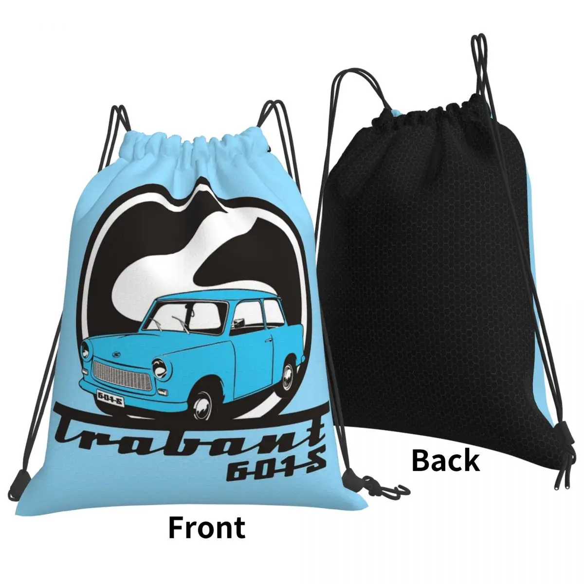 

Trabant 601 Backpacks Casual Portable Drawstring Bundle Pocket Shoes Bag Book Bags For Travel Students