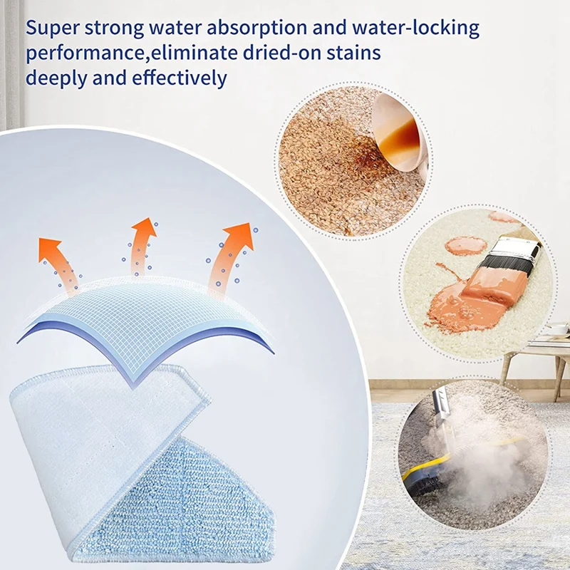 Cecotec conga 8090用の洗浄可能な布,超ロボット掃除機用,クリーニングクロス,スペアパーツ,15個