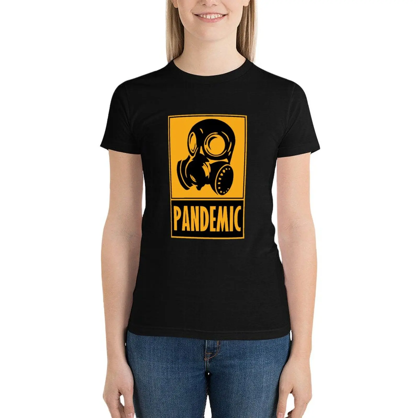 

Pandemic Official Logo T-Shirt Aesthetic clothing tops Short sleeve tee t-shirts for Women graphic tees funny