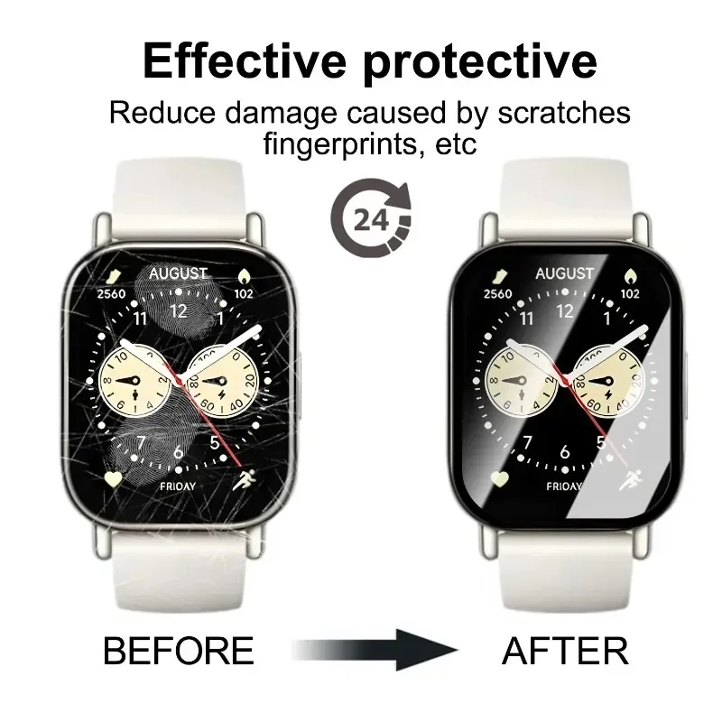 واقي غشاء مركب لساعة Redmi 5 واقي شاشة منحني لساعة Redmi Watch5 Ultra-HD ملحقات حماية كاملة 2027 #6