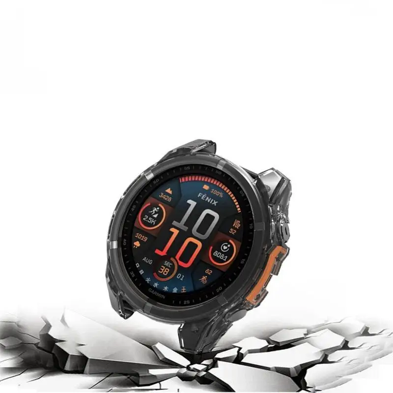 Soft TPU Case for Garmin Fenix 8 51MM 47MM 43MM Protective TPU Half Cover Smart watch Case Protective Shell