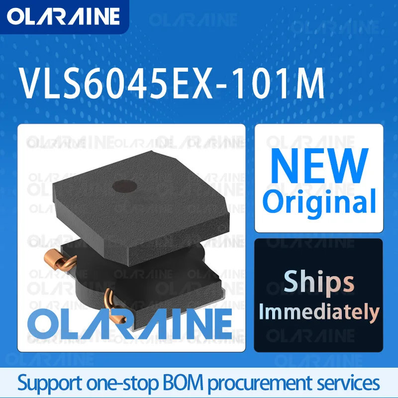 50/200/500Pcs VLS6045EX-101M SMD,6x6mm Original IC chip Power Inductors (SMD Type) RoHS Inductance 100 uH Tolerance 20 %
