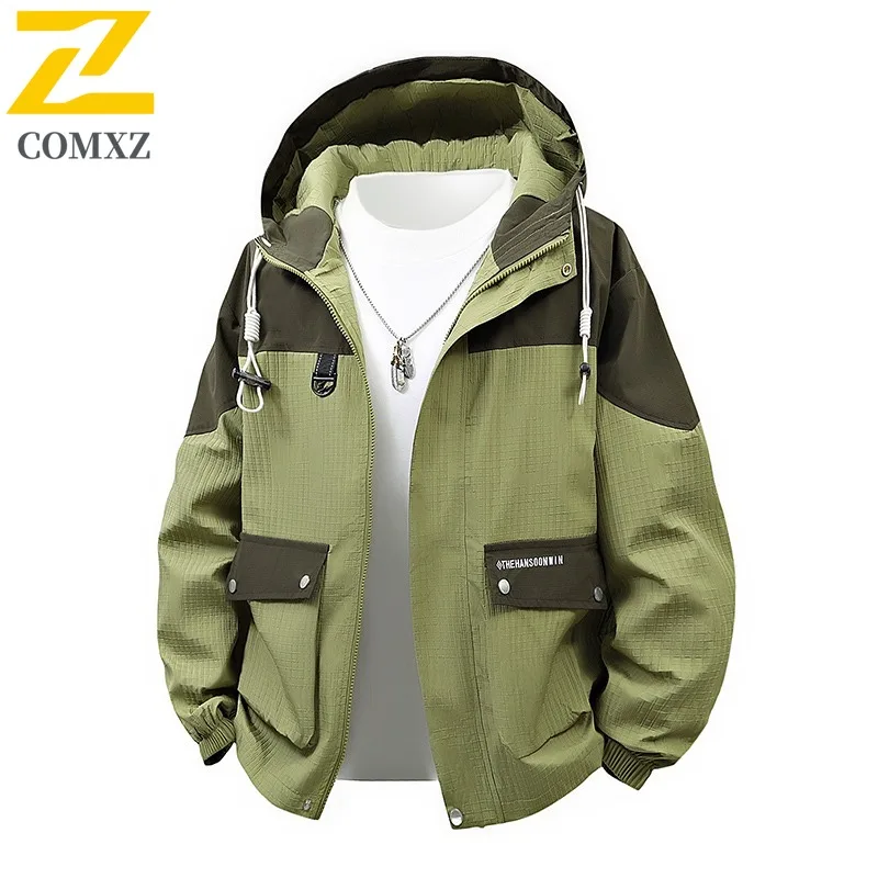 

COMXZ 2025 Spring Autumn Fashion Youth Hong Kong Style Casual Mens Jacket 7785