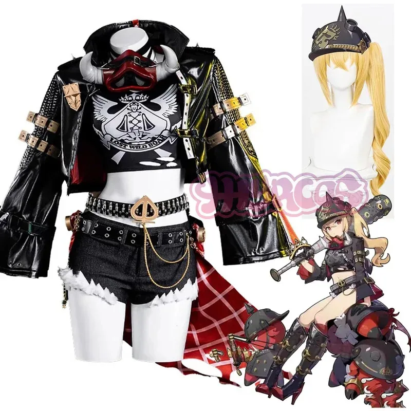 XT8Zenless Zone Zero Lucy أزياء تنكرية شعر مستعار موحد لوسيانا Auxesis Theodoro De Montefio أبناء كاليدون Halloween 95CM P@XT6!