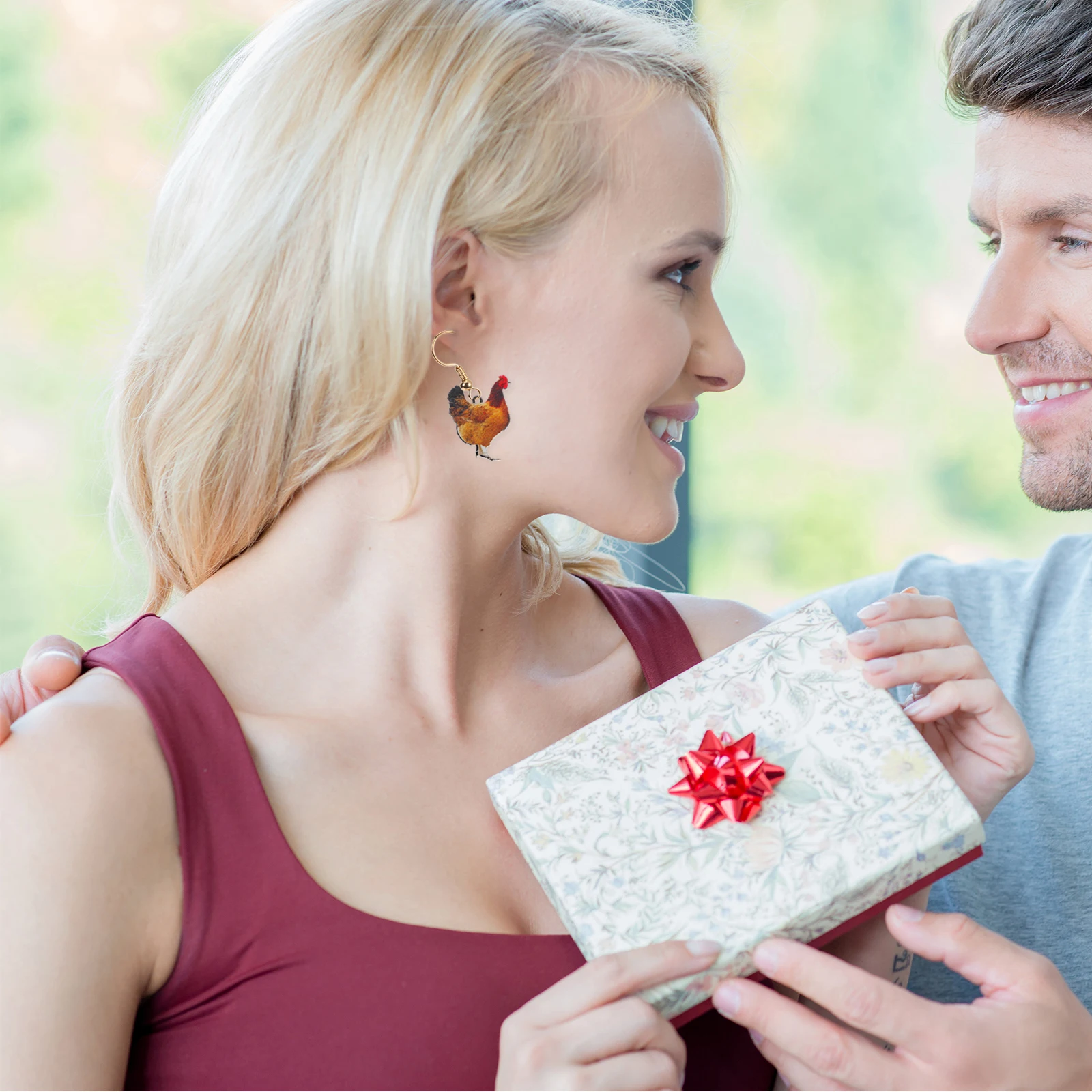 

20Pcs Animal Charm Pendants Acrylic Hanging Hole DIY Crafting Supplies Cute Jewelry Making Charms for Bracelets Necklaces