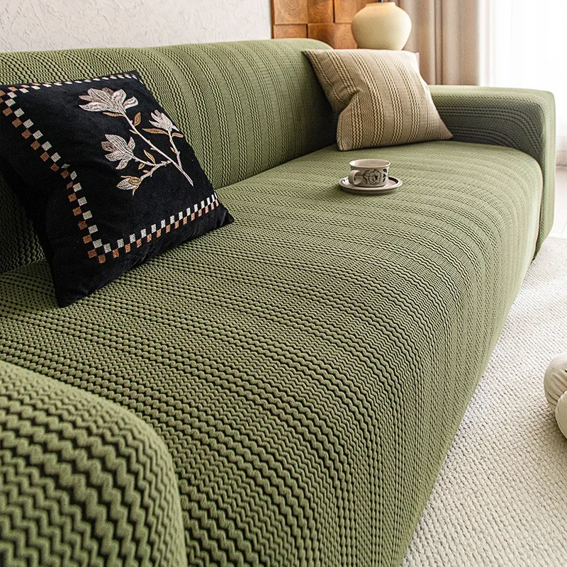 1PC-Geometric Pattern Elastic Sofa Cover, All Season Universal Sofa Cover, Anti Cat Scratch All Inclusive Protective Cover