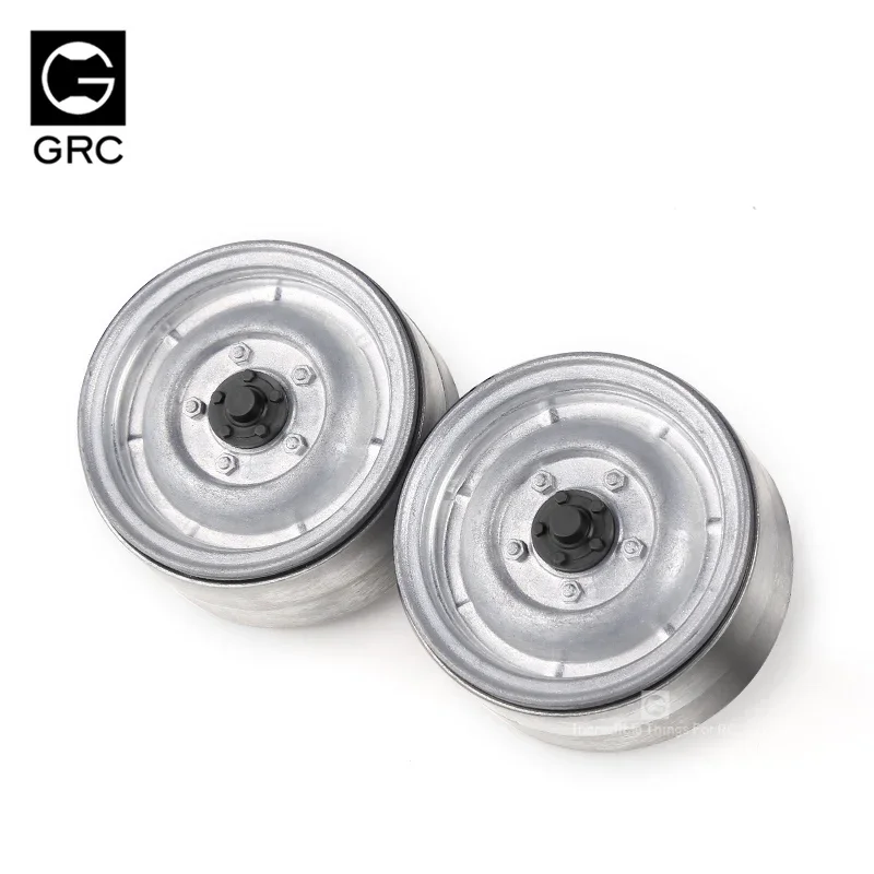 GRC 1.9 Inch Heavy & Old-fashioned Metal Wheel Rim #G01 For 1/10 RC Crawler TRX4 Defender SCX10 RC4WD D90 D110 #GAX0130CW/B/P