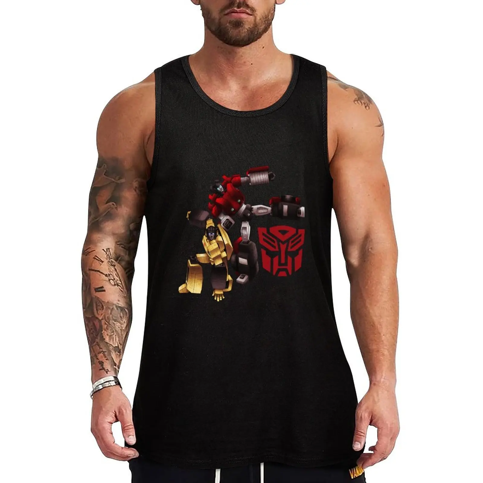Camiseta sin mangas con estampado de verano Sunstreaker & Sideswipe, camiseta sin mangas con gráfico de playa