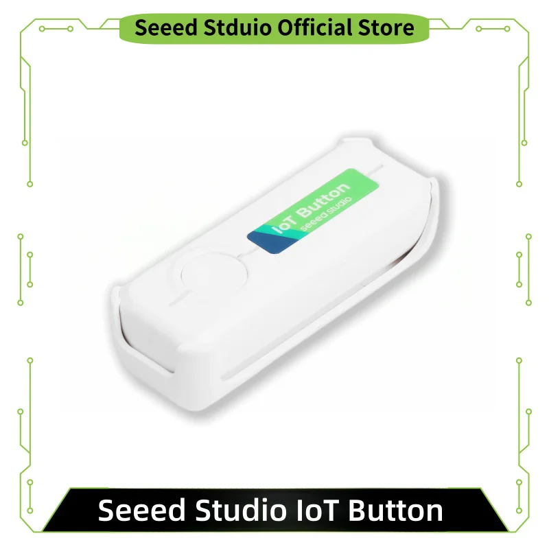 Seeed Studio IoT Button Versatile Smart Switch Home Control,Custom RGB LED Indicators,Programmable Event Triggers,USB-C Recharge