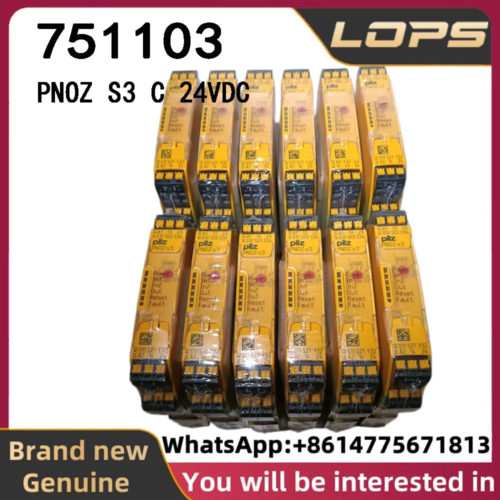 PNOZ S3 C 24VDC Pilz 751103 safety relay, brand new original genuine, large quantity in stock, welcome to inquire