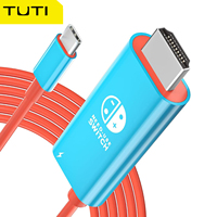 TUTI 6.6FT USB C to HDMI Cable for Nintendo Switch/Switch OLED 100W Charging Port Compatible with Laptop Tablet Phone Steam Deck