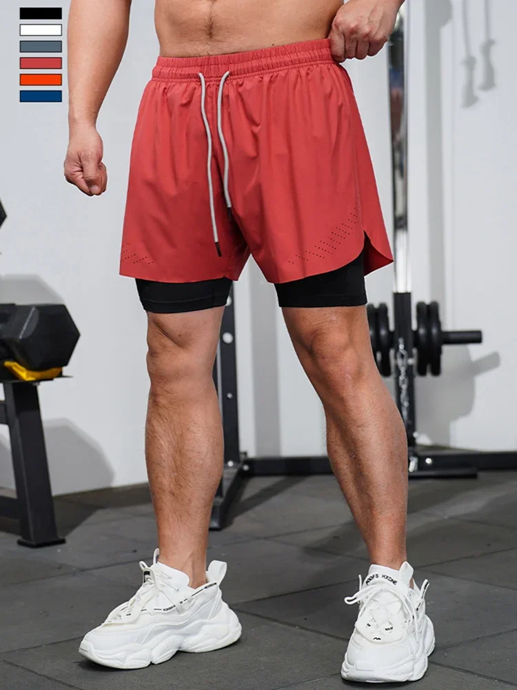 2023 Pantaloncini da corsa Pantaloncini sportivi da allenamento per palestra fitness da uomo Pantaloncini sportivi da allenamento per maratona ad