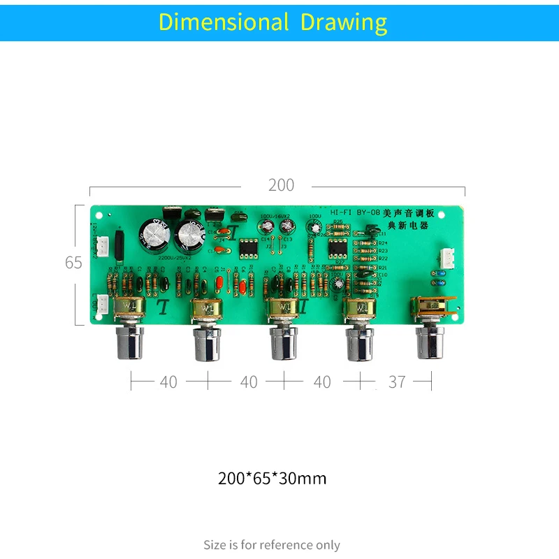 UNISIAN JRC4558 HiFi Tone Board 4558 OP-AMP Audio Amplifier Board Bass Mediant Treble Sound Control For Amplifier