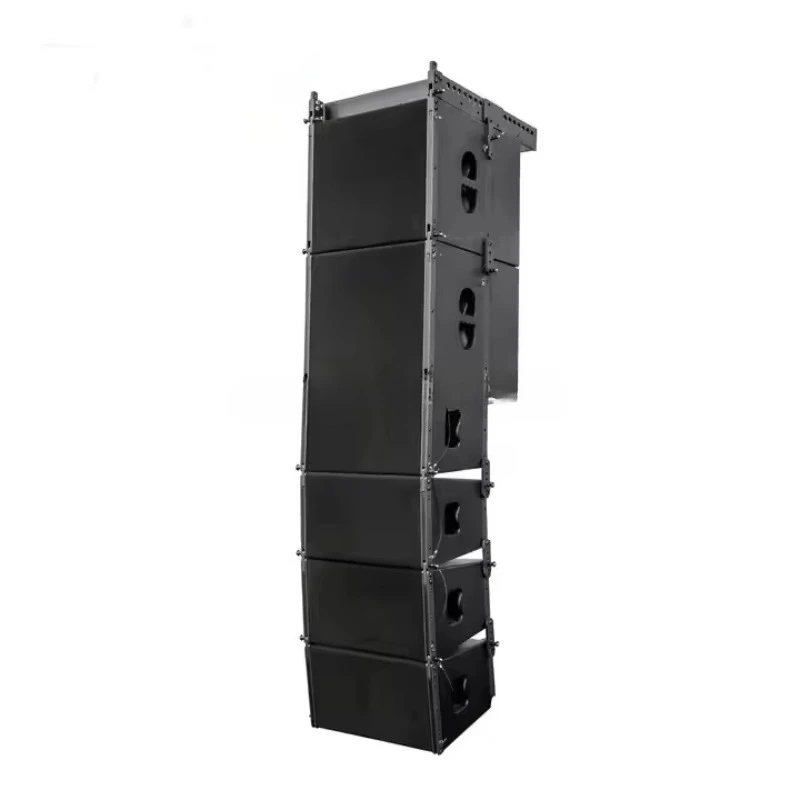 Professional audio equipment for concert stages includes a bidirectional linear array speaker system