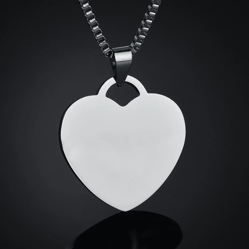 شرارة شخصية الفولاذ المقاوم للصدأ اسم مخصص صورة ملونة القلب قلادة قلادة للنساء فتاة المجوهرات هدية #5