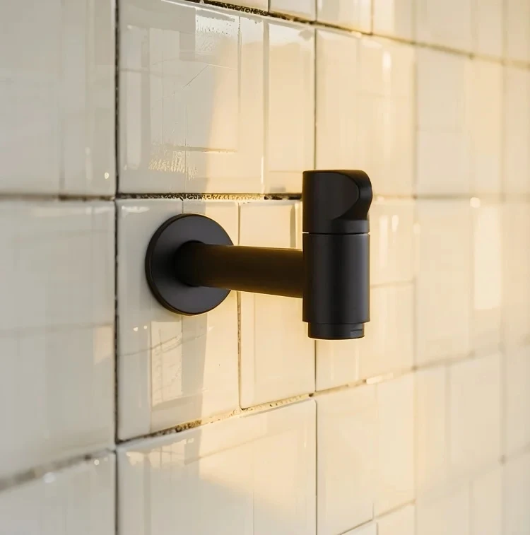 Brushed gold Wall Mounted Washing Machine Tap Mop Pool Tap Garden Outdoor Bathroom Water Faucet