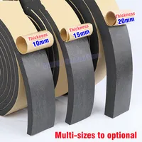 Tira de sellado de esponja de goma de 10M, tira de sellado para puerta y ventana, cinta anticolisión autoadhesiva insonorizada, aislamiento de pared, espuma acústica