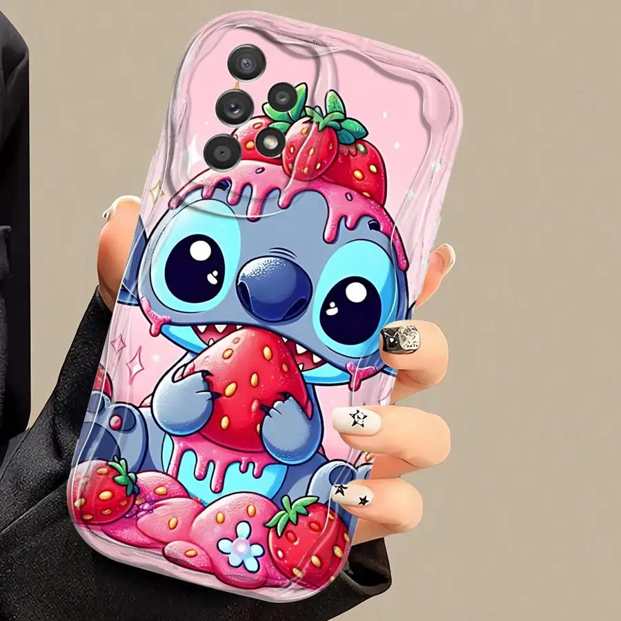 Cartoon Cute Stitch For Samsung Galaxy A55 A72 A54 A35 A15 A73 A53 A52 A33 A42 A32 A34 A24 A23 A22 A14 A13 A12 5G Phone Case