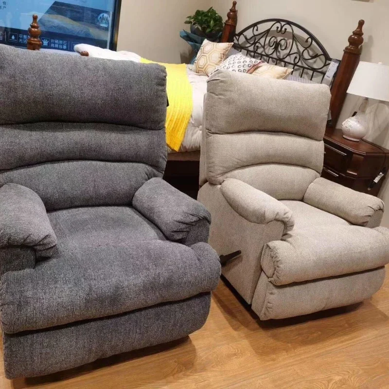 

Fabric functional sofa single recliner rocking chair