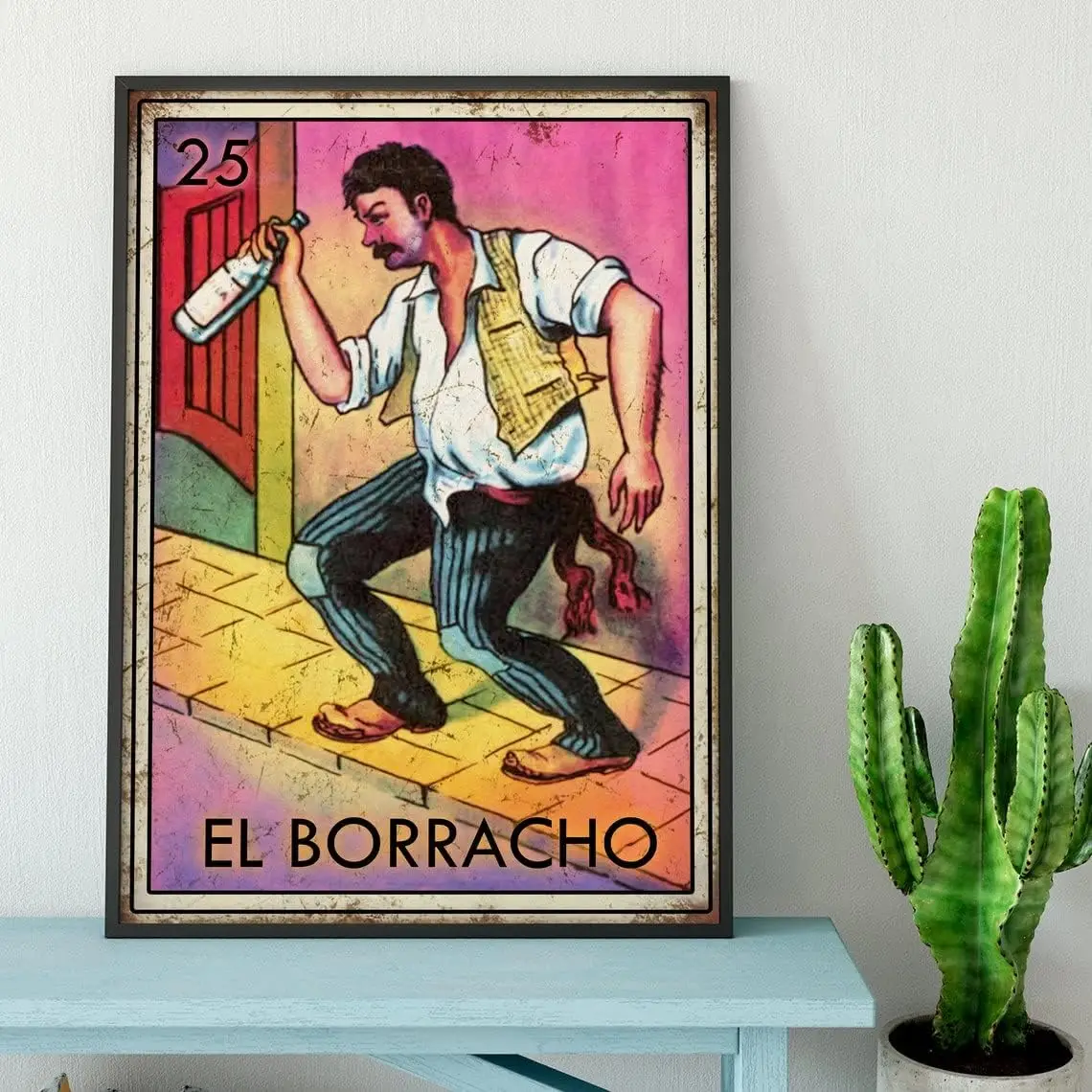 Novelty Metal Tin Sign 12;x16;, El Borracho Sign Home Decor Wall Decor Birthday Gift Garden Yard Signs Vintage Printing Plaque