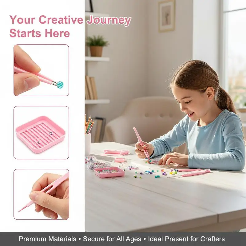 DIY Fuse Beads Tool Kit Eco-friendly Perler Beads Accessories Set 1-6Pcs for Kids Handmade Craft Birthday Gift