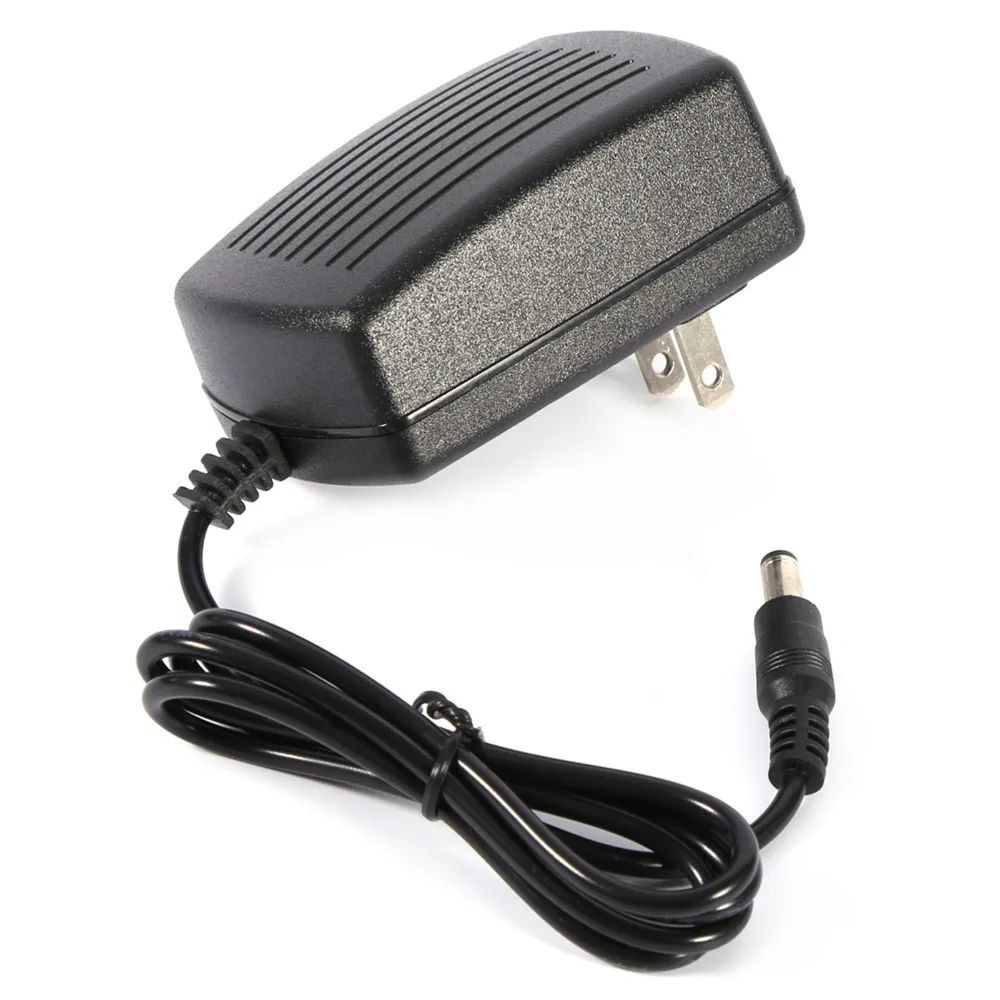 Plastic Power Supply Adapter Black 5.5 x 2.5 mm Connector Power Converter Adapter 50-60Hz Input Frequency 1 Meter Cable Length