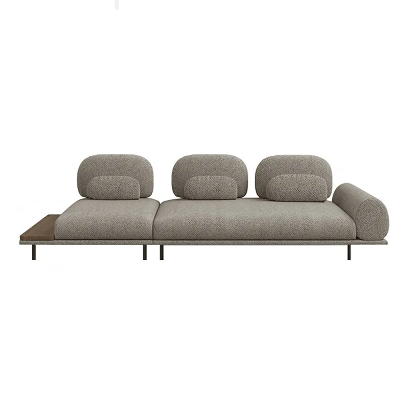 

straight-row corner function sofa designer large apartment living room light luxury cotton and linen fabric sofa