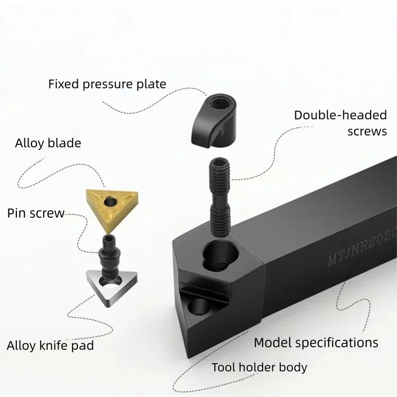 MTJNR1616 MTJNR2020 MTJNR2525 MTJNR3232 مخرطة بار CNC أداة القطع MTJNR/L الخارجية تحول أداة حامل