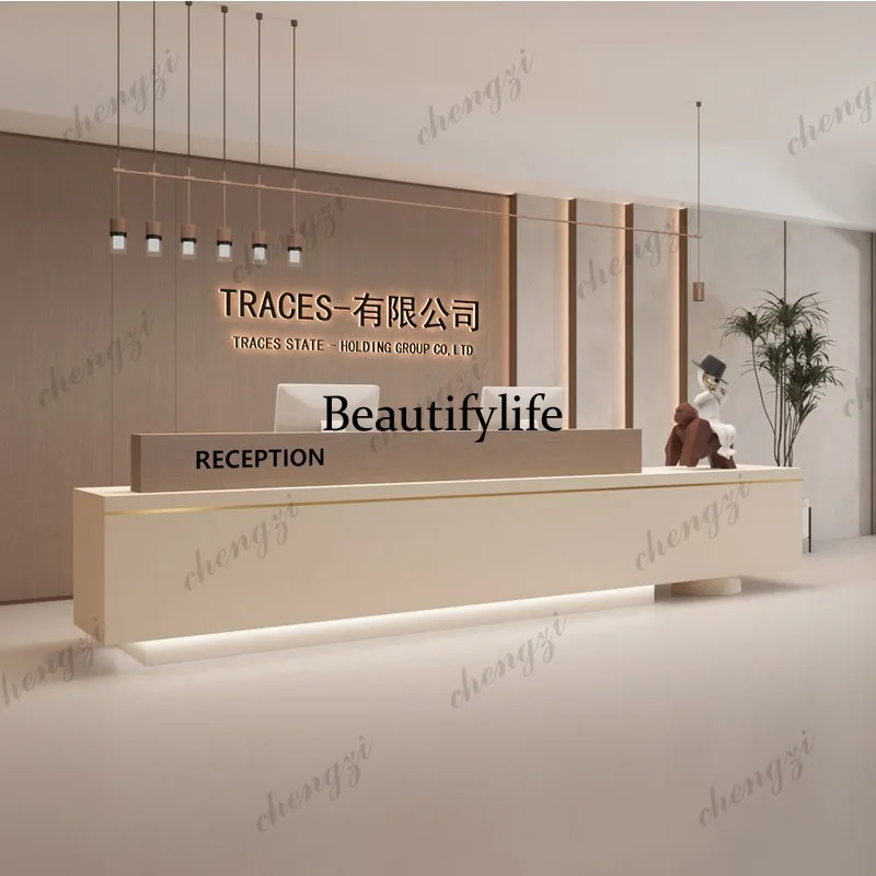 PPP Luxury Modern Reception Desks Industrial Beauty Company Executive Reception Desks Display Welcome Escritorio Trendy Furnitur