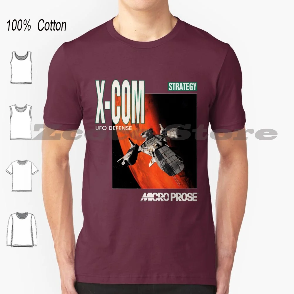 Xcom : Ufo Defense T Shirt 100% Cotton Comfortable High-Quality Xcom Game Strategy Vigilo Confido Scifi Sectoid Science Enemy