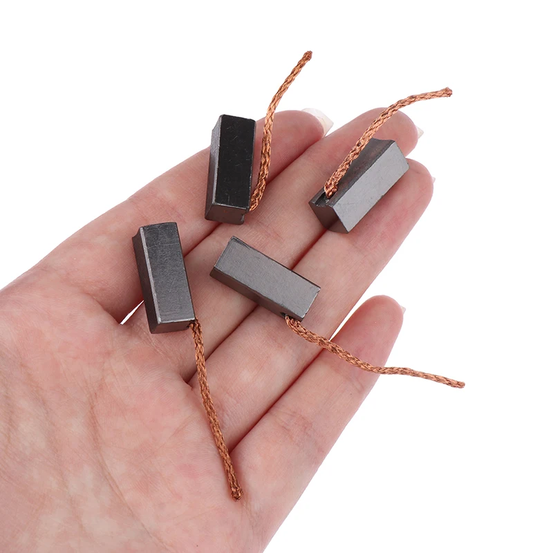 10PCS 8×8×19mm High Quality Generic J432A Leads Generator Carbon Brushes Wire Electric Motor Brush Replacement