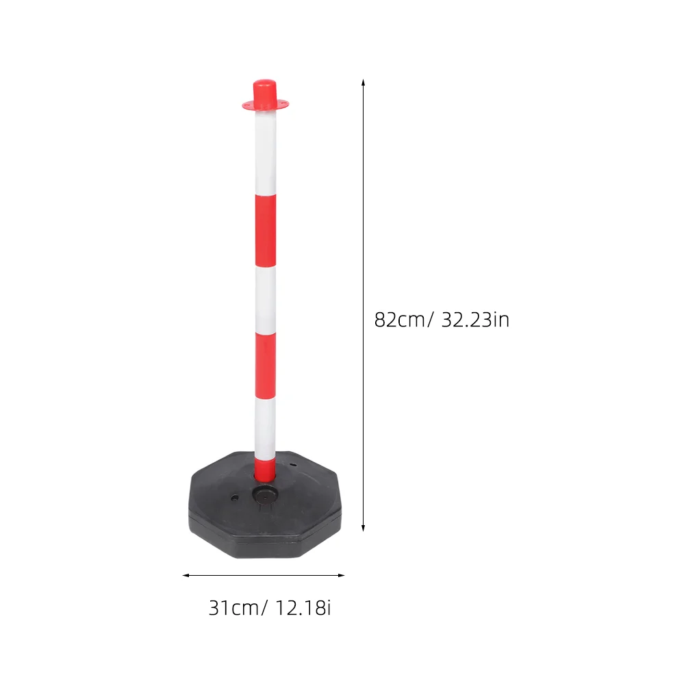 Beweegbare waarschuwingskolom Verkeer Pe Elastisch Isolatiestapel Antibotsing (rood en wit) 1 stuks Garage Parkeerhulp Stop Plastic