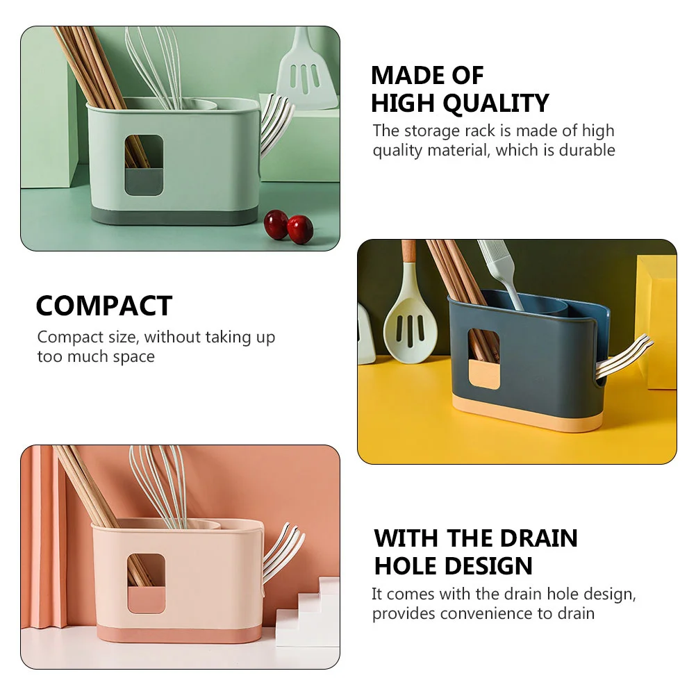 

1Pcs Chopstick Storage Holder Multi-Grid Kitchen Drain Rack Tableware Storage Rack Organizer Kitchen Supplies Shelf