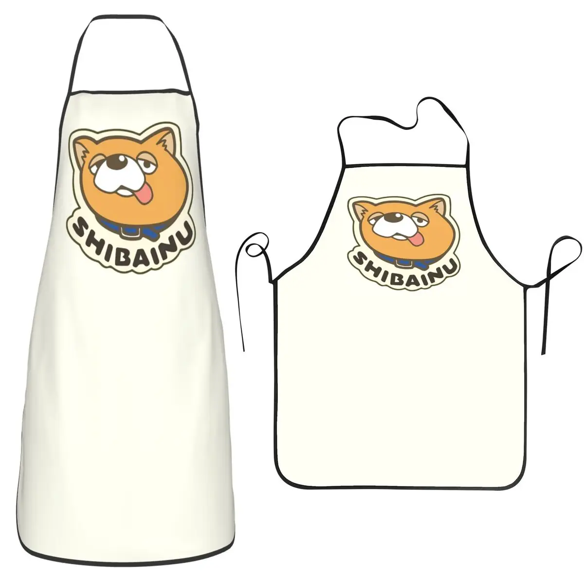 The Way Of The Househusband Shiba Inu Logo Aprons Chef Cooking Tablier Bib Kitchen Cleaning Pinafore for Women Men Painting