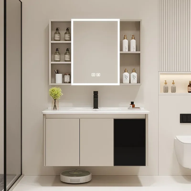30 Inch Bathroom Vanity with Vessel Sink, Bathroom Cabinet with Drawer and 2 Doors, Small Quick Assembly Storage Organizers