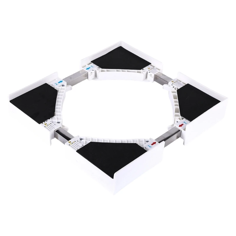 Adjustable Laundry Stacking Rack Space Saving Washer Dryer Support Stand Household Storage Shelf
