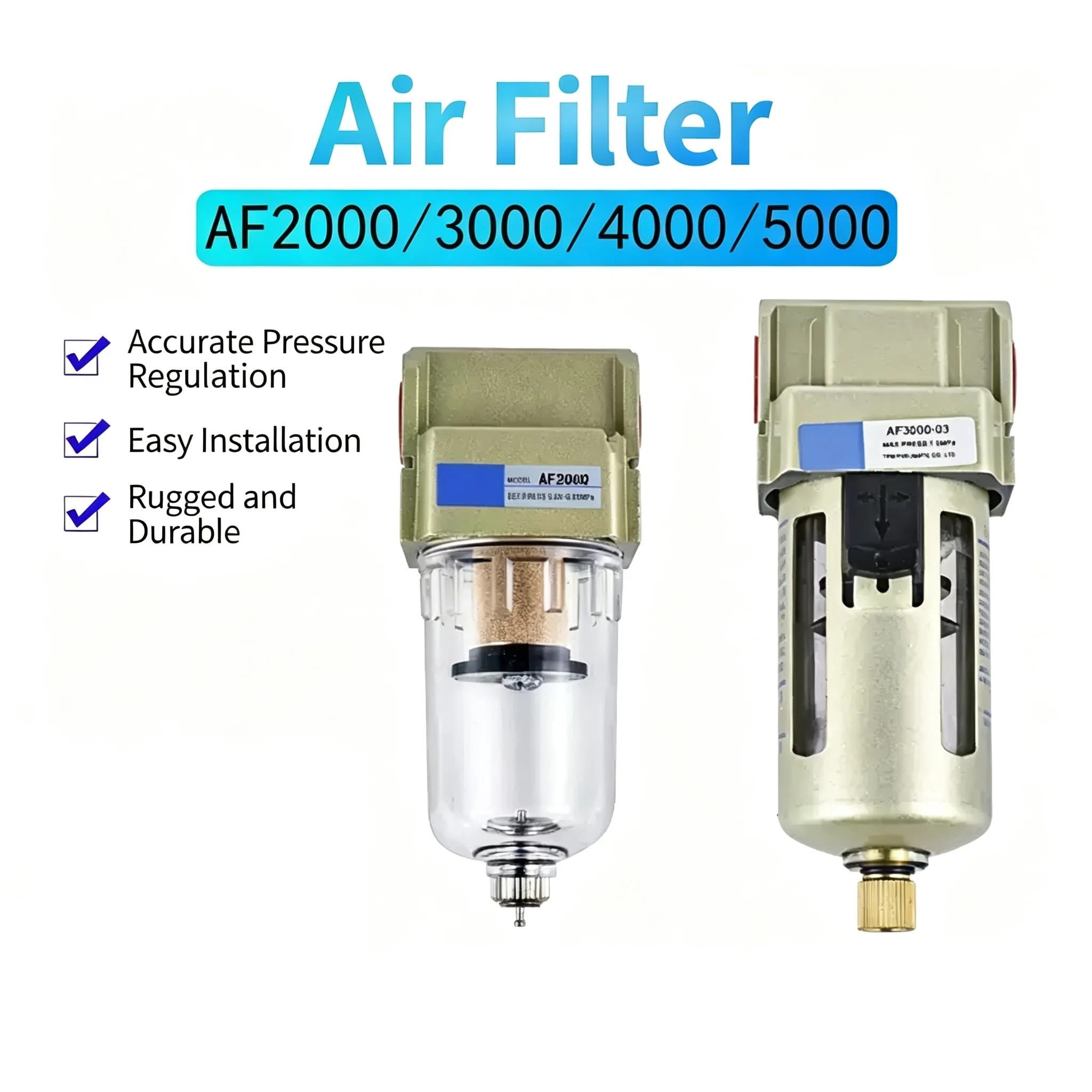 Source Processor AF2000-02 AF3000-03 AF4000-04 High Quality Compressor Air Pump Filter Oil And Water Separator Air