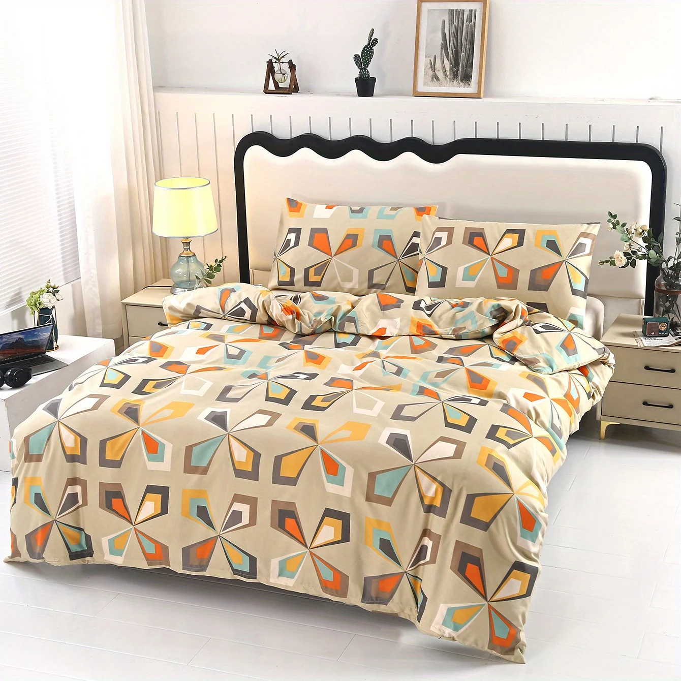 

Geometric Fashion Bedding Set 3D Printed Duvet Cover Set Soft Single Twin Size Home Decor Duvet Cover Set Cute Gift For Birthday