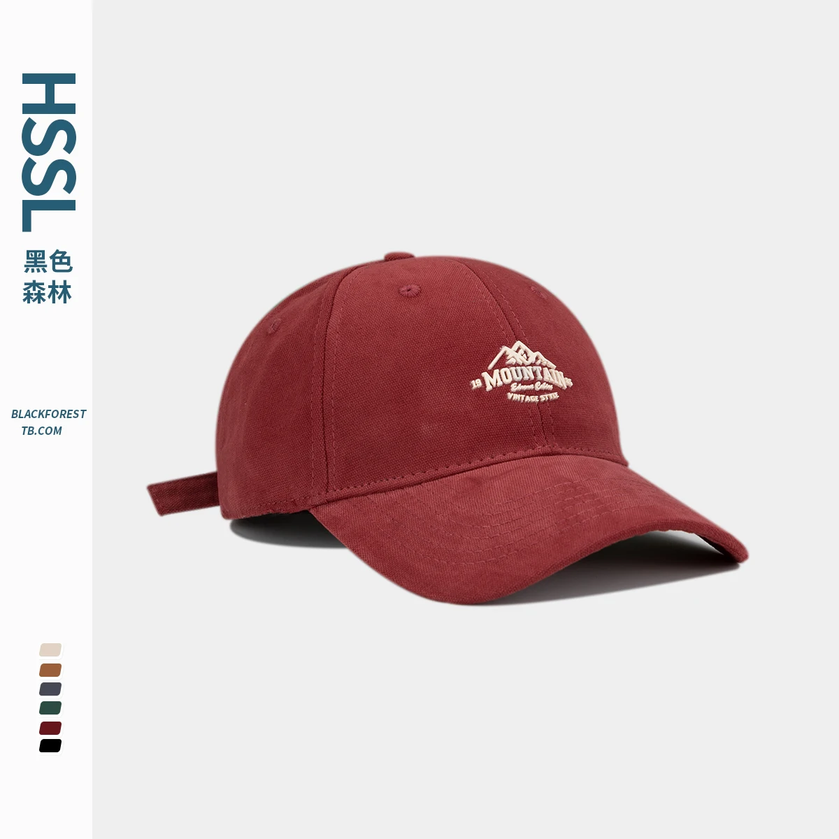 Japanese Style Soft Peaked Cap Women's Ins Wine Red Face Small Spring and Summer Sun-Proof Baseball Cap Men's Street Fashion