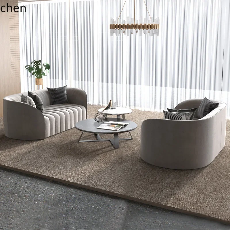 Reception Sofa Hotel Lobby Meeting Chair Modern Commercial Office Fabric Reception Booth Sofa