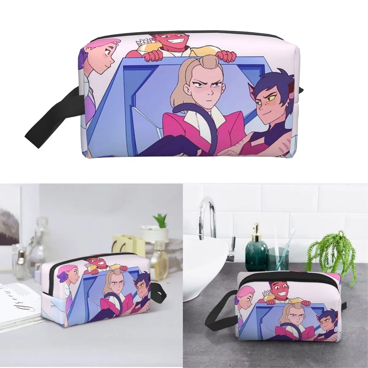 Best Friend Squad She-Ra And The Princesses Of Power Makeup Bag Cosmetic Storage Dopp Kit Toiletry Cosmetic Bag for Women Beauty