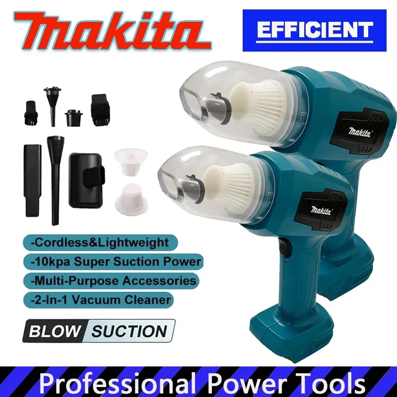 

Беспроводной мини-пылесос Makita для автомобиля, многофункциональный, портативный, перезаряжаемый, для сбора пыли, электроинструмент