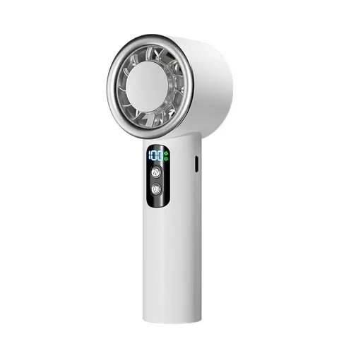 Summer Portable Ice Compress Handheld Turbo Fan 3 Wind Speeds Adjustable Mini Personal Fan Battery Operated Electric Fan