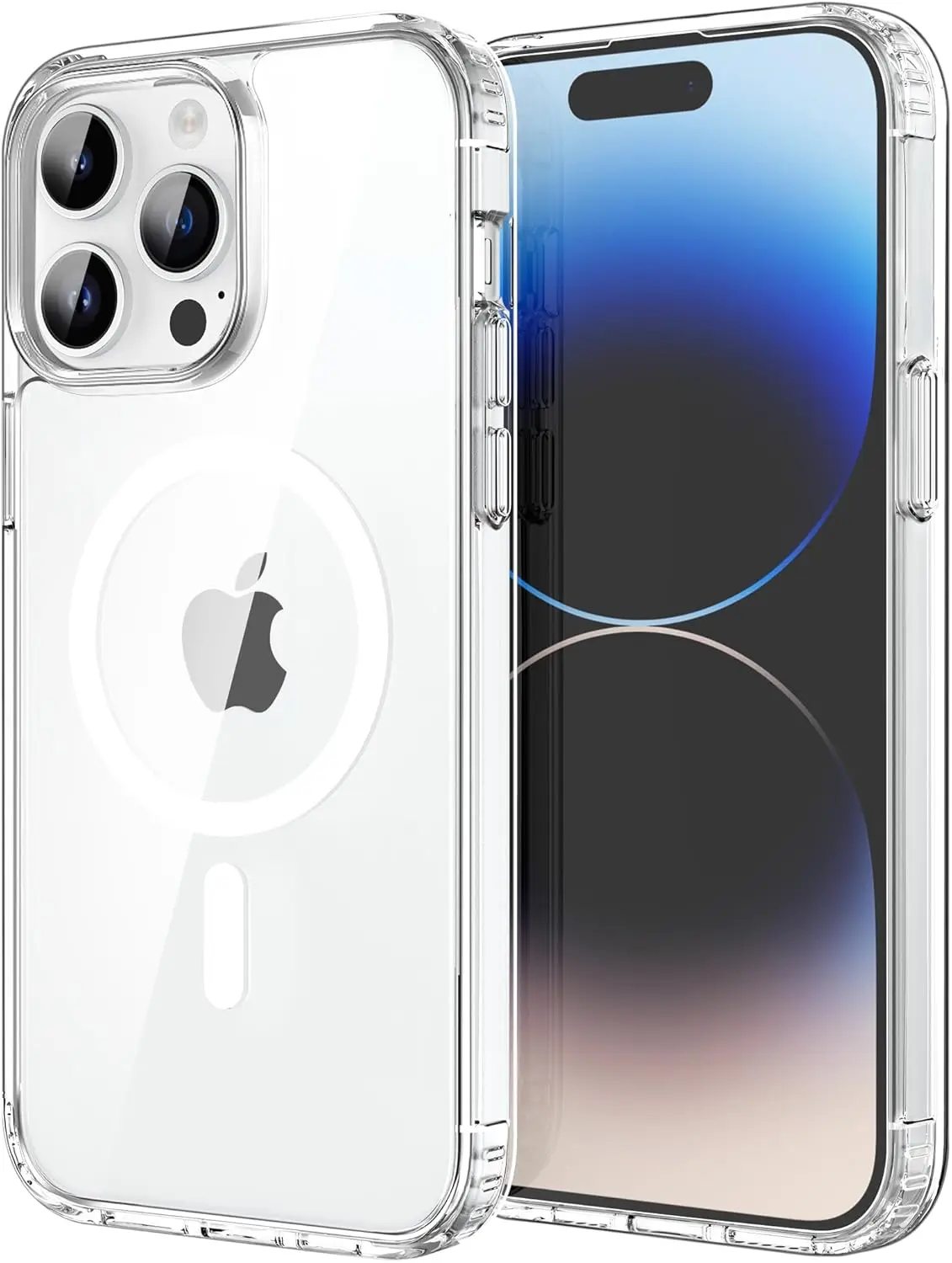 Transparant magnetisch hoesje voor iPhone 17 16 Pro Max 15 14 Plus Draadloos opladen Cover 13 12 Mini 17 Air Magsafe beschermhoes