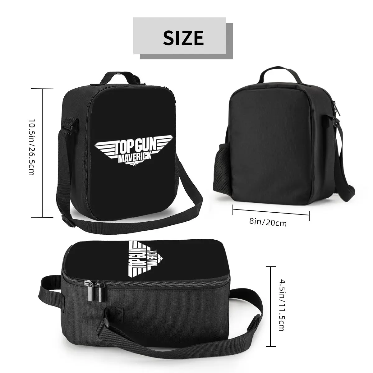 Custom Top Gun Maverick Lunch Bag para homens e mulheres, refrigerador térmico, lancheiras isoladas para adultos, escritório