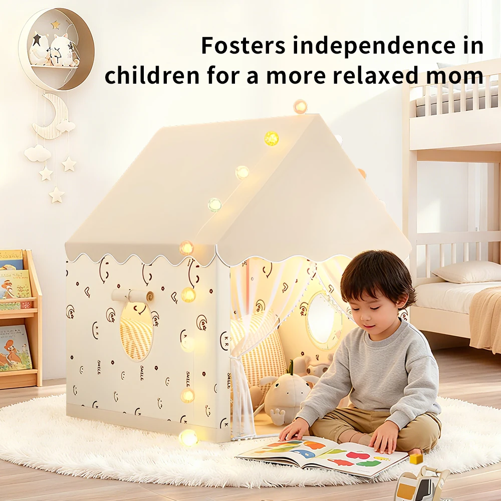 children's-secret-base-tent-indoor-playhouse-castle-cozy-sleeping-house-with-window-educational-toy-for-kids