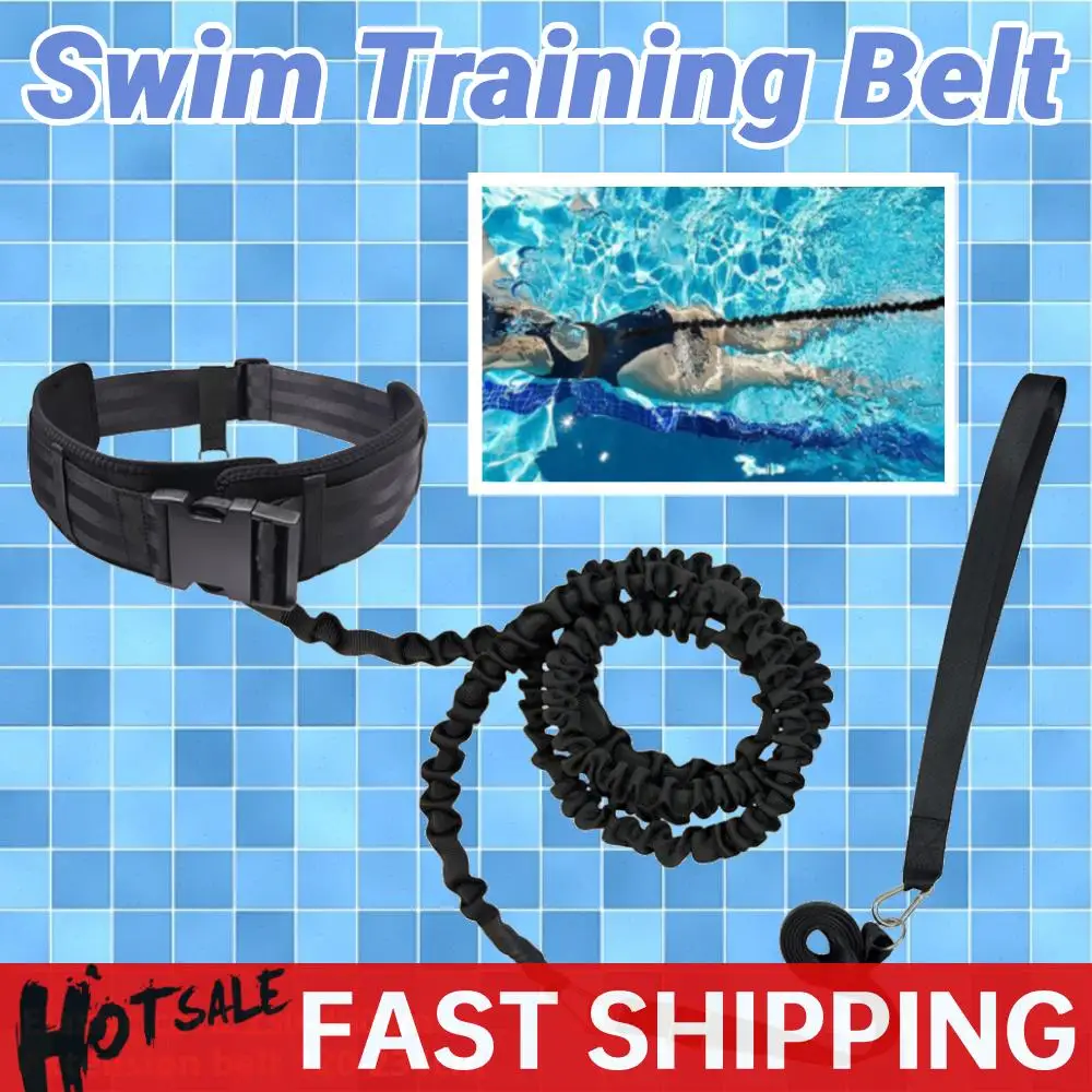 

Swimming Training Latex Tubes Safety Rope Swim Training Resistance Elastic Belt Adjustable Swimming Pool Exerciser