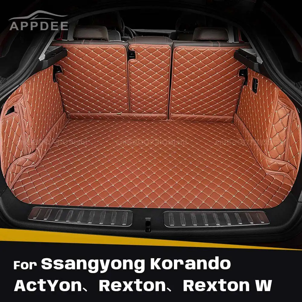 

For Ssangyong Korando 、ActYon、Rexton、Rexton W Auto Full Coverage Trunk Mat Car Protective Pad Cargo Liner Interior Accessories