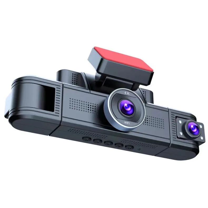

3 Inch HD 4K Dash Cam Four Lens Car Camera Car DVR Recorder WiFi GPS Car Black Box With 1080P Reverse Camera